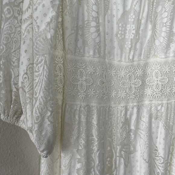 FARM RIO ELLIOT OFF THE SHOULDER JUMPSUIT SIZE XS - Picture 10 of 12